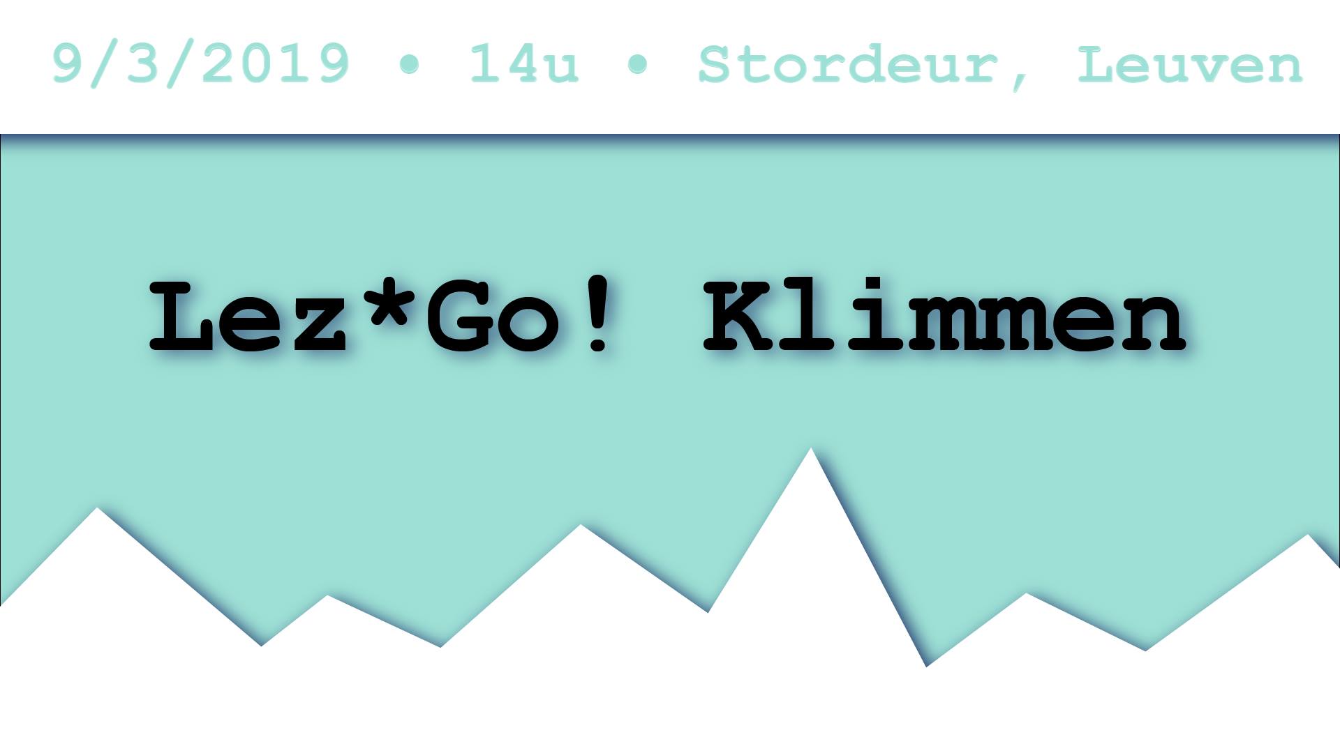 Lezgo klimmen!